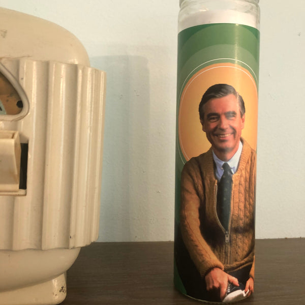 The PBS Saints Collection featuring Mr. Rogers, Bob Ross, and LaVar Burton