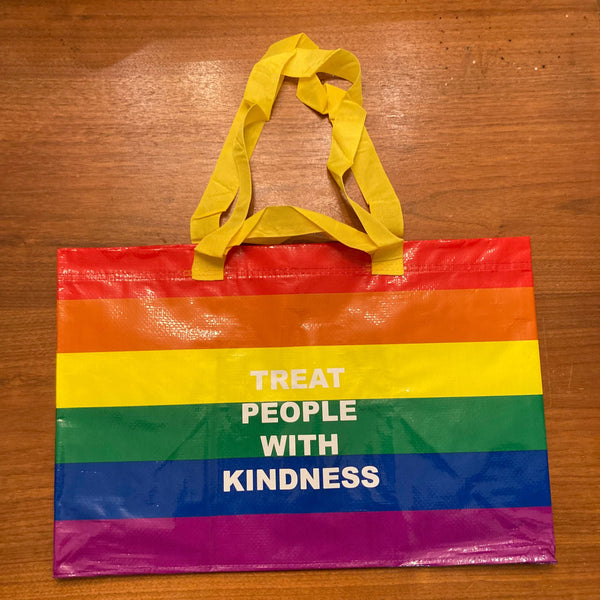 Treat People With Kindness large tote