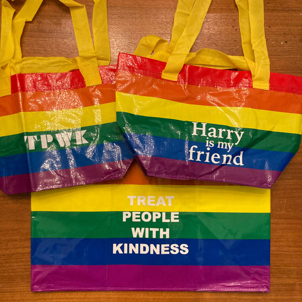 Treat People With Kindness large tote