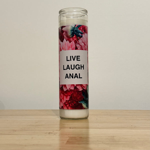 Live Laugh Prayer Candle