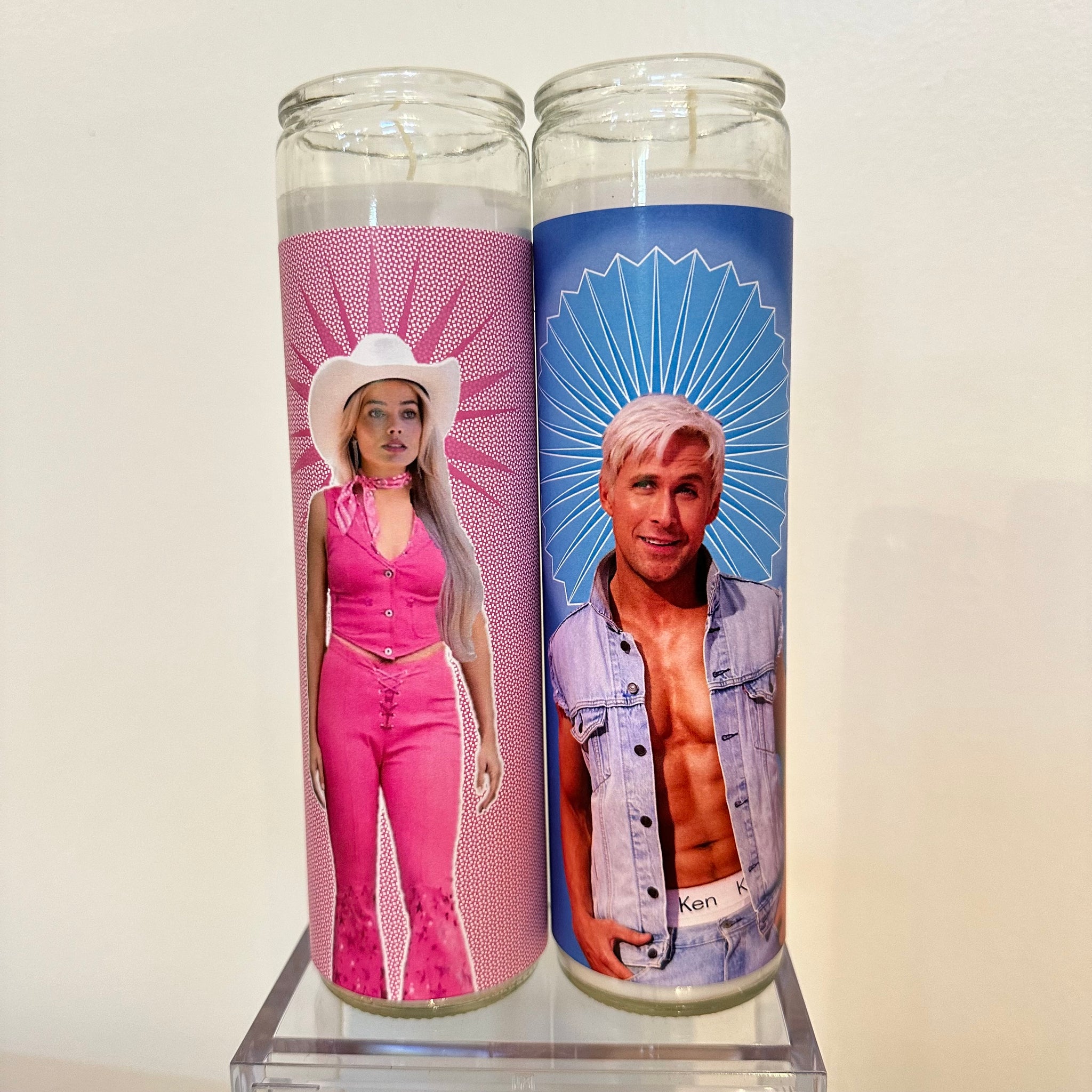 Barbie and Ken Prayer Candle