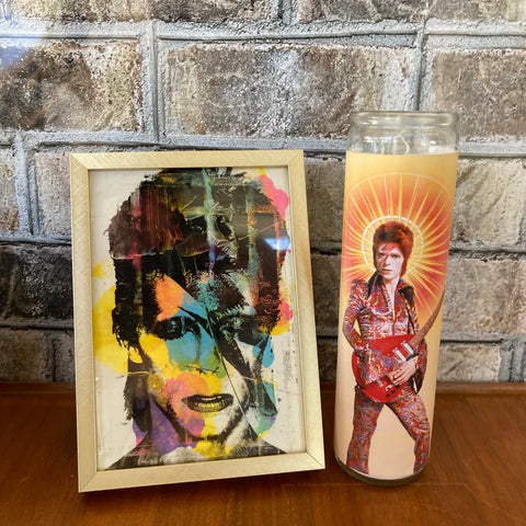 David Bowie Prayer candle