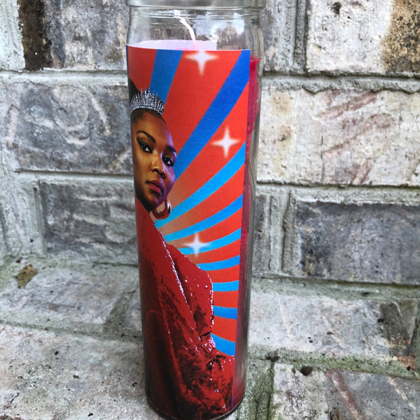 100% That Bitch, Lizzo Prayer Candle in Killer Red