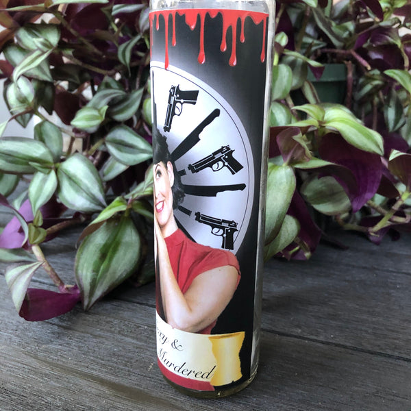 My Favorite Murder Prayer Candle