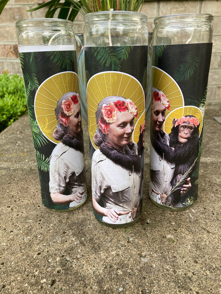 Jane Goodall Prayer Candle