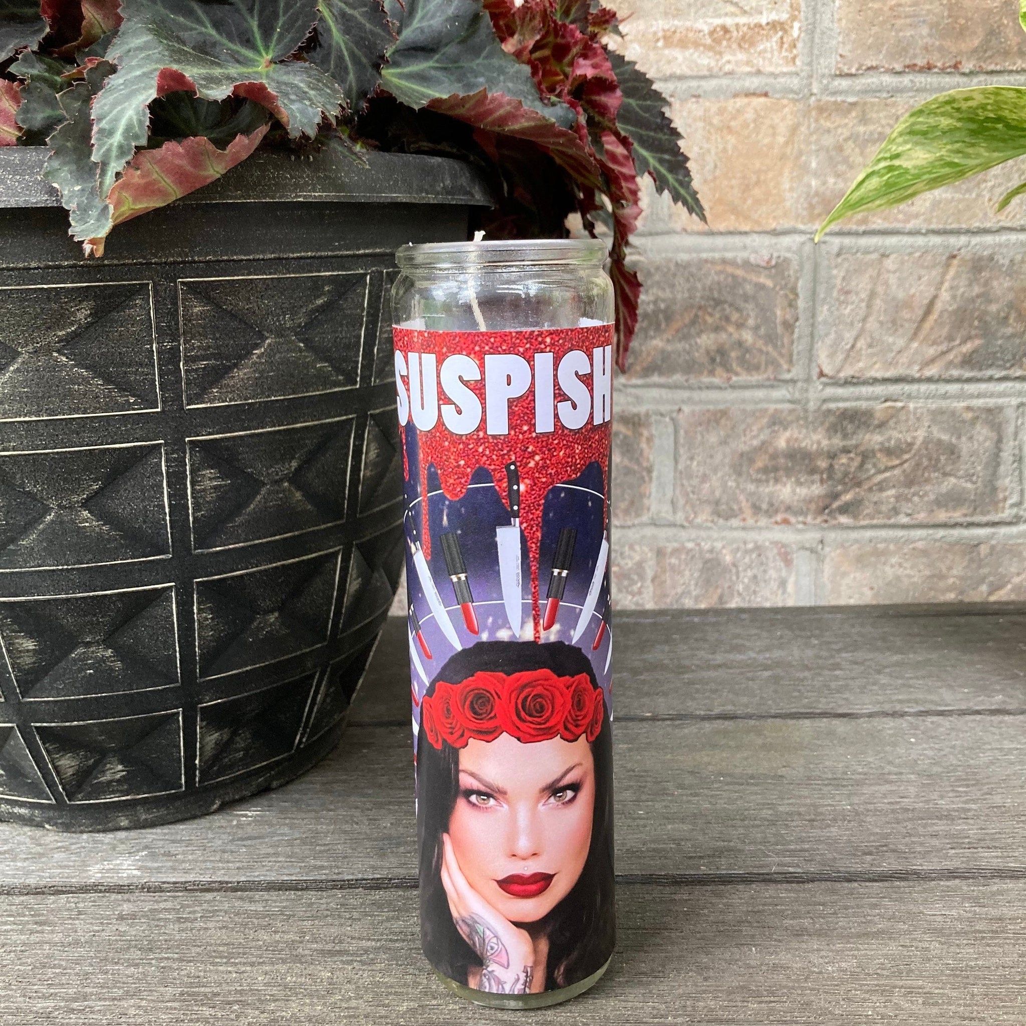 Bailey Sarian Suspish Saint Prayer Candle