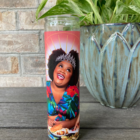 What a dang treat! Saint Nicole Byer Tasty Prayer Candle