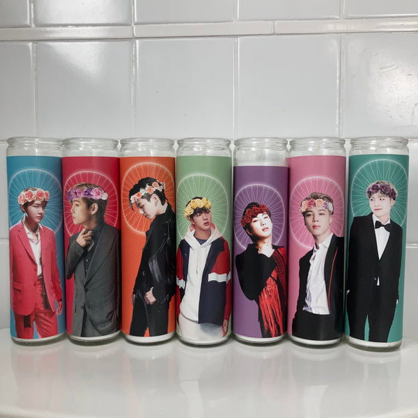 Set of 7 BTS Prayer Candles